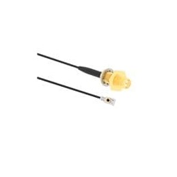 1 pcs : 095-902-586-300 - RF Cable Assemblies RF Connector MHF I LK Right Angle Plug to RP-SMA Straight Jack Bulkhead Front Moun