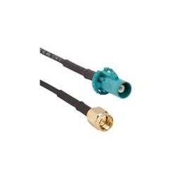 1 pcs : 095Z820-166-018 - RF Cable Assemblies FAKRA Straight Plug to SMA Straight Plug RG-58 50 Ohm 18 inches Z Key Code (457 mm