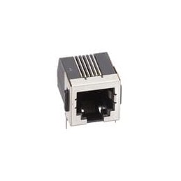 1 pcs : GDLX-S-66 - Modular Connectors / Ethernet Connectors 6P6C R/A PCB BLACK LOPRO PNL STOPS SHLD