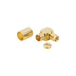 1 pcs : 132299 - RF Connectors / Coaxial Connectors SMA R/A PLUG 7810A/ LMR400 GOLD