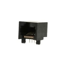 1 pcs : 43860-0001 - Modular Connectors / Ethernet Connectors RA 8/8 INVERTED RJ45 low profile