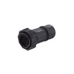 1 pcs : RTS6BS18N103P03-TW - Standard Circular Connector Plug, 13 (10+3 Coax) Position, Male, Shell Size 18, Silicone Seal, with