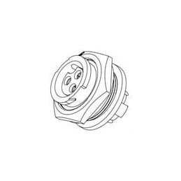 1 pcs : W4Z85-4SG-P-300 - Standard Circular Connector Multi-Con-X Insta-Click Conn. Cord, 314 Male, Screw Terminals, Size 28