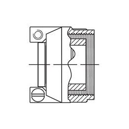 1 pcs : 10-305200-203 - Circular MIL Spec Strain Reliefs & Adapters ER 20 Cbl Clamp