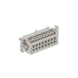 1 pcs : T2040322201-000 - Heavy Duty Power Connectors 16P 2R 16A 500V Recp 20-14 AWG ScrewCont