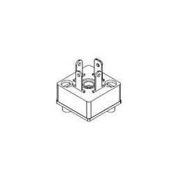 1 pcs : 1210120102 - Circular DIN Connectors mPm DIN FRM B B29 2P BLK GSKT W/SCRW
