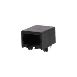 1 pcs : 43202-8104 - Modular Connectors / Ethernet Connectors RA 8/8 RJ-45 low profile