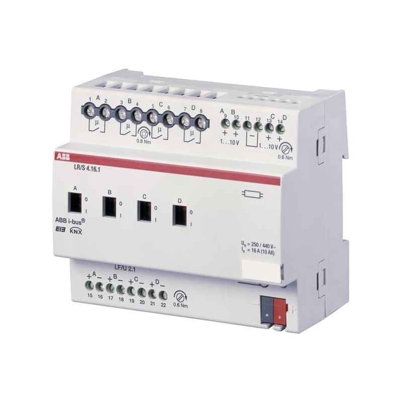 1 pcs - ABB Lighting Controller General Lighting Controller, DIN Rail Mount, 1 - 10 V