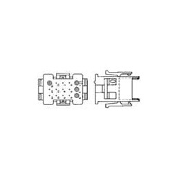 1 pcs : 1-640510-0 - Pin & Socket Connectors 6CKT MATRIX CAP