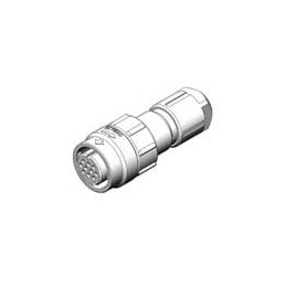 1 pcs : JN2VDS10SL2 - Standard Circular Connector 10P Str Metal Plug 6.5 to 8mm Cable Dia