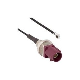 1 pcs : 095-820-109-10D - RF Cable Assemblies FKRA(M)-AMC(M)1.37MM 3.94 Str Blkhd Plug