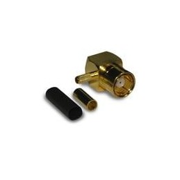 1 pcs : 142115 - RF Connectors / Coaxial Connectors SMB R/A CABLE PLUG RG179 75 OHM GOLD