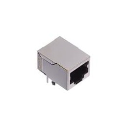 1 pcs : GSX-NS-88-3.05-30 - Modular Connectors / Ethernet Connectors 8P8C R/A SHIELD BLK 3.05mm PIN SPACING
