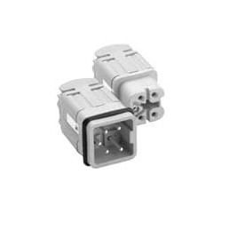 1 pcs : C146-10A004-002-4 - Heavy Duty Power Connectors Pin Insert 4 Way Heavy Mate