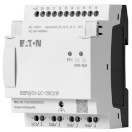 1 pcs - Eaton EasyE4 Series Control Relay, Relay Output, 4-Input, Analog Input