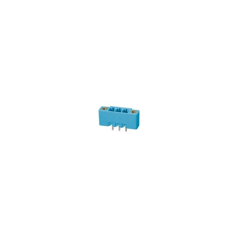 1 pcs : TBP02R2W-381-03BE - Pluggable Terminal Blocks Terminal block, pluggable, w screw lock, 3.81, receptical, 3 pole, blue