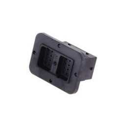 1 pcs : ARC12-24PCR - Headers & Wire Housings 24 Position, Receptacle, Pin Contact, Size 16, Threaded Insert for Jackscrew, Keye