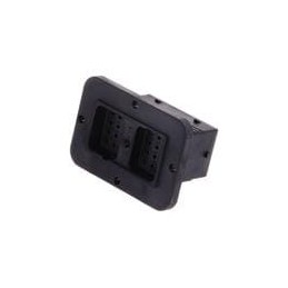 1 pcs : ARC12-24PDR - Headers & Wire Housings 24 Position, Receptacle, Pin Contact, Size 16, Threaded Insert for Jackscrew, Keye