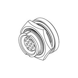 1 pcs : W4282-12SG-300 - Standard Circular Connector MU WR PNL 12 20 SKT SDR