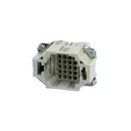 1 pcs : C146-10A024-000-9 - Heavy Duty Power Connectors Pin Insert 24 Way Heavy Mate