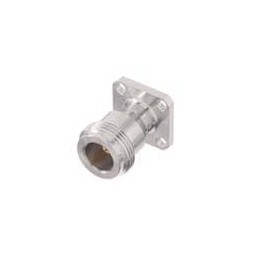 1 pcs : R161410000 - RF Connectors / Coaxial Connectors N / 3/4 INCH SQUARE FLANGE JACK RECEPTACLE WITH SOLDER POT CONTACT