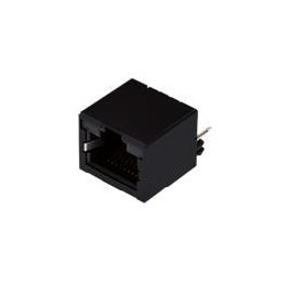 1 pcs : CRJ060-1-TH - Modular Connectors / Ethernet Connectors RJ jack, 1 port, 8P8C, 6u, shielded, vertical