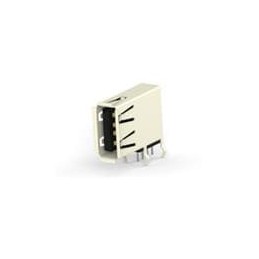 1 pcs : 1-1734775-1 - USB Connectors USB REC TYPE A W/CAP R/A DIP AU 30U