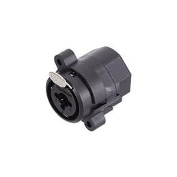 1 pcs : ACJC6V BULK - XLR Connectors 1/4' XLR Dual Chassis Mount C Type Stereo Vertical PCB Latching Non-switch XLR