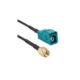 1 pcs : 095Z820-161-006 - RF Cable Assemblies FAKRA Straight Jack to SMA Straight Plug RG-174 50 Ohm 6 inches Z Key Code (152 mm