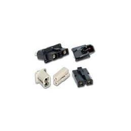1 pcs : C10-752156-000 - Heavy Duty Power Connectors CRIMP PLUG AWG12 BLACK 3.6MM