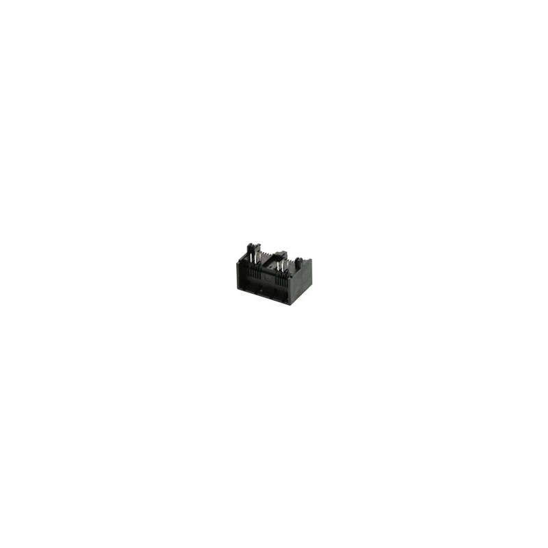 1 pcs : 43814-6421 - Modular Connectors / Ethernet Connectors 6/4 2 PORTS RA