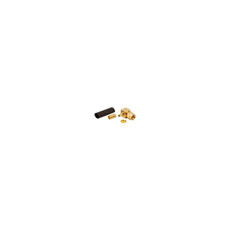 1 pcs : 152107-75 - RF Connectors / Coaxial Connectors SMC R/A PLUG RG-174 75 OHM GOLD