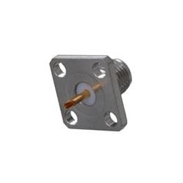 1 pcs : 142-0701-636 - RF Connectors / Coaxial Connectors 4 Hole Flnge Mnt ST JK Rec,flush dielec