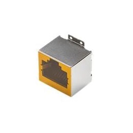 1 pcs : CRJ068-1-SMT - Modular Connectors / Ethernet Connectors RJ jack, 1 port, 8P8C, 6u, shielded, mounting flange, SMT, verti
