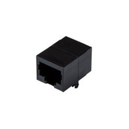 1 pcs : CRJ022-G-TH - Modular Connectors / Ethernet Connectors RJ jack, 2 port, 8P8C, gold flash, shielded