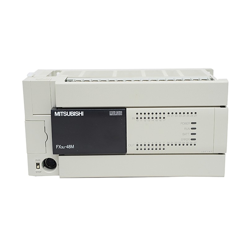 1 pcs - Mitsubishi FX3U Series Logic Module, 24 V dc Supply, Relay Output, 24-Input, Sink, Source Input