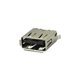 1 pcs : UJ2-AV-W4-TH - USB Connectors USB 2.0 type A jack 4 pin Vert White TH
