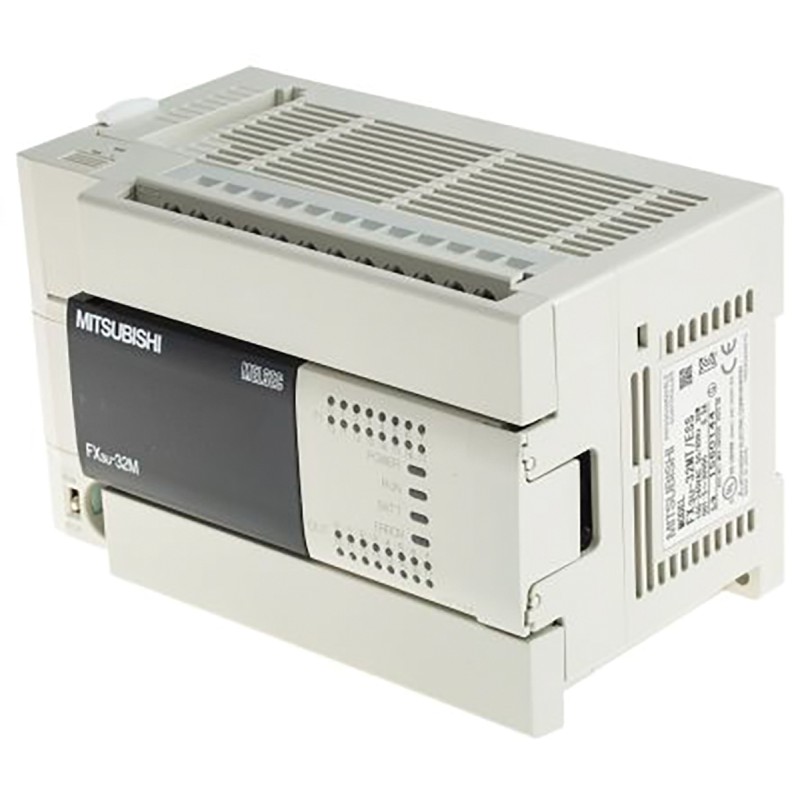1 pcs - Mitsubishi FX3U Series Logic Module, 24 V dc Supply, Relay Output, 16-Input, Sink, Source Input