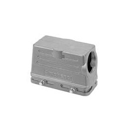 1 pcs : C14621R0165008 - Heavy Duty Power Connectors Side Entry High Prof Hood SZ E16 M32