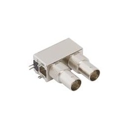 1 pcs : 031-70507 - RF Connectors / Coaxial Connectors BNC RA DBL ISOL 75 Ohm Backplate Valox