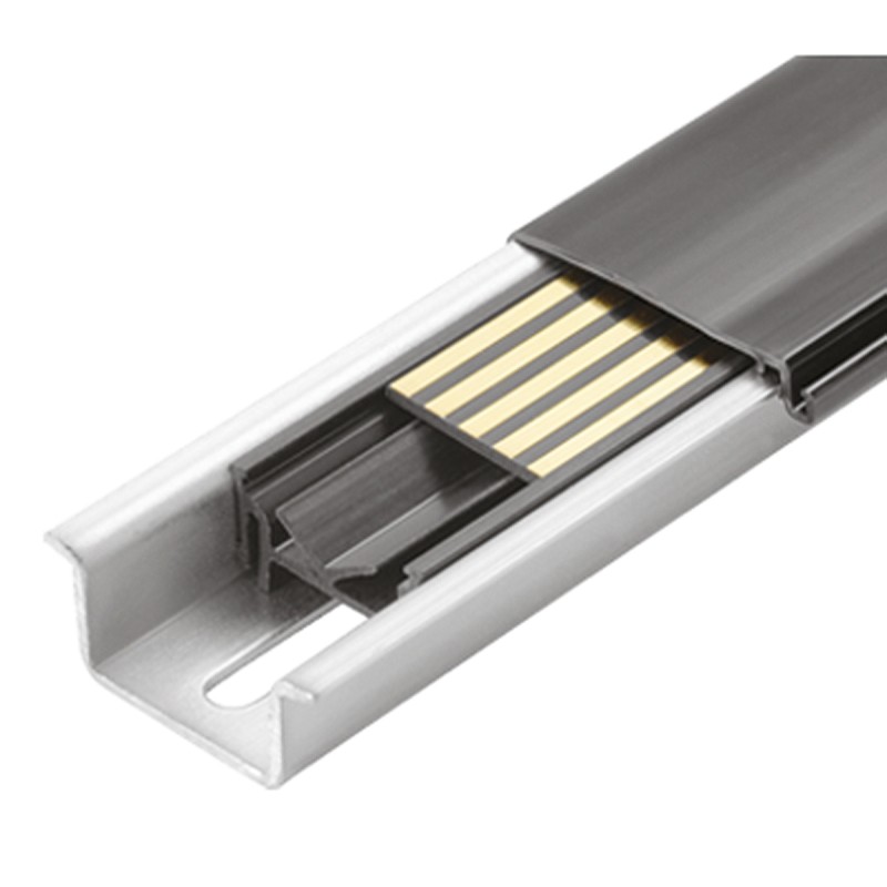 1 pcs - PR Electronics Steel Perforated DIN Rail, Top Hat Compatible, 1m x 35mm x 15mm