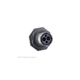 1 pcs : UTGX7102W2S - Standard Circular Connector Jam nut receptacle, without backshell, for 4 female contacts, IP68/69K