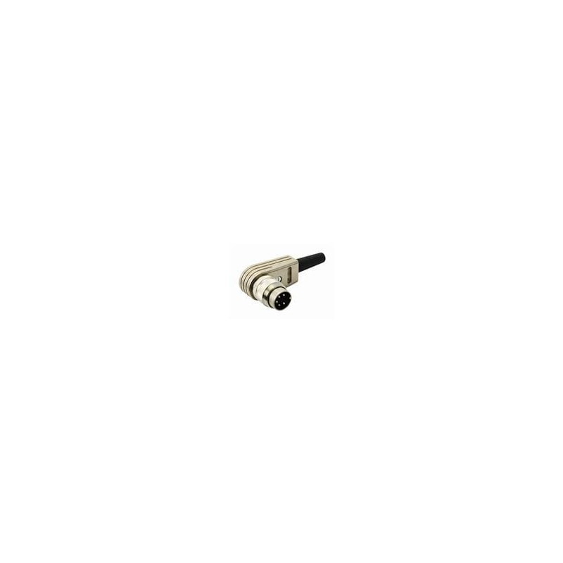 1 pcs : T 3356 005 - DIN Connectors 5 Pin Male,R/A Cable Mount