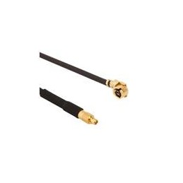 1 pcs : 095-900-554-200 - RF Cable Assemblies AMC Right Angle Plug to MMCX Straight Plug 1.13 mm 50 Ohm 200 mm (7.87 Inches)