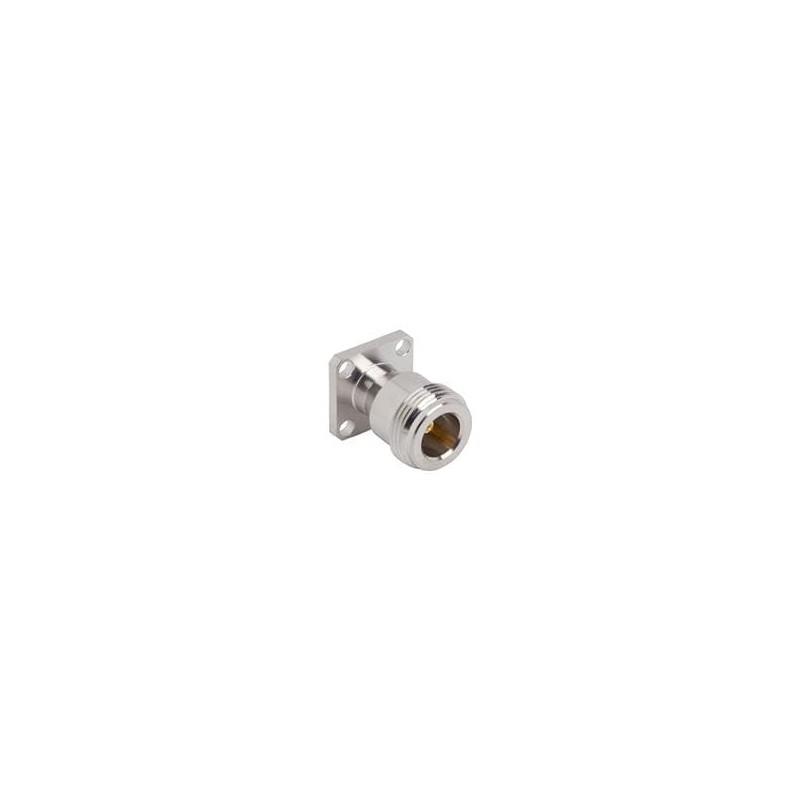 1 pcs : 172361-10 - RF Connectors / Coaxial Connectors 4H FLNG N TYPE STR JACK FLAT TAB 50 Ohm