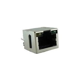1 pcs : RJHSE3P80 - Modular Connectors / Ethernet Connectors RJ45 Vertical Shield No LEDs
