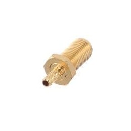 1 pcs : R124312123 - RF Connectors / Coaxial Connectors SMA / STRAIGHT BULKHEAD JACK FULL CRIMP-TYPE CABLE 2.6/50 S