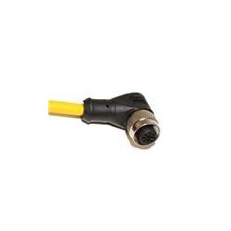 1 pcs : C4D05M005 - Sensor Cables / Actuator Cables M12 Cordset, 4-Position Female Right Angle-Open End, 22 AWG, 5M