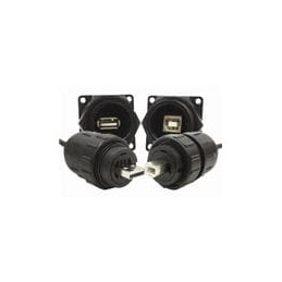 1 pcs : DCC-USBAT-150 - USB Connectors SEALED USB A PLUG FI. THREADED