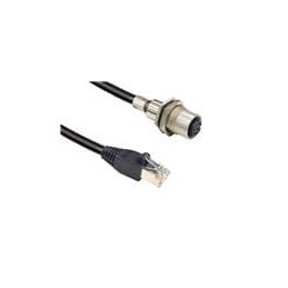 1 pcs : MSAS-08PFFJ-SF8AA5 - Ethernet Cables / Networking Cables M12 A Code receptacle shielded to RJ45 8P FF PG9, PU L-0.5M